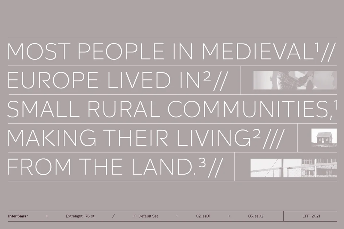 Inter Sans Font Inter Sans font alphabet, numbers and glyphs