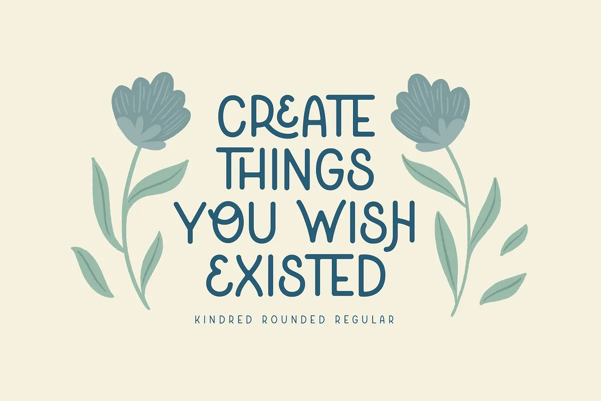 Kindred font style preview