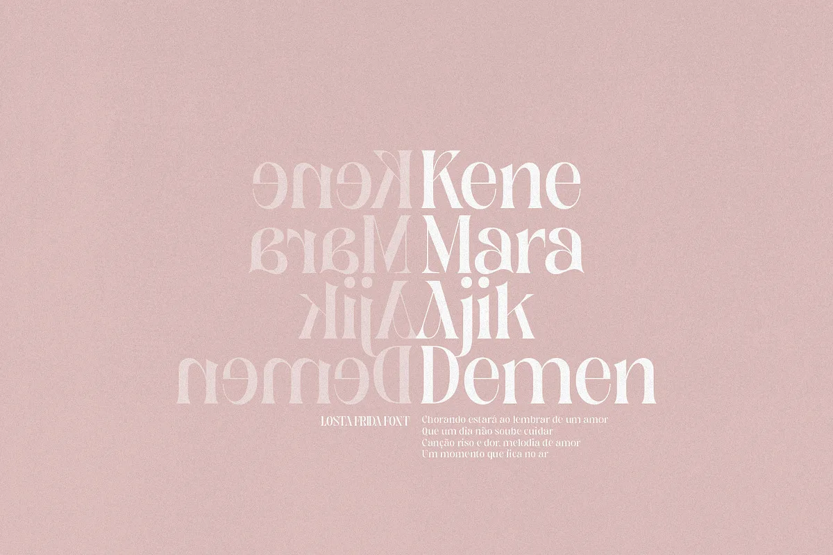 Losta Frida font preview — sample text