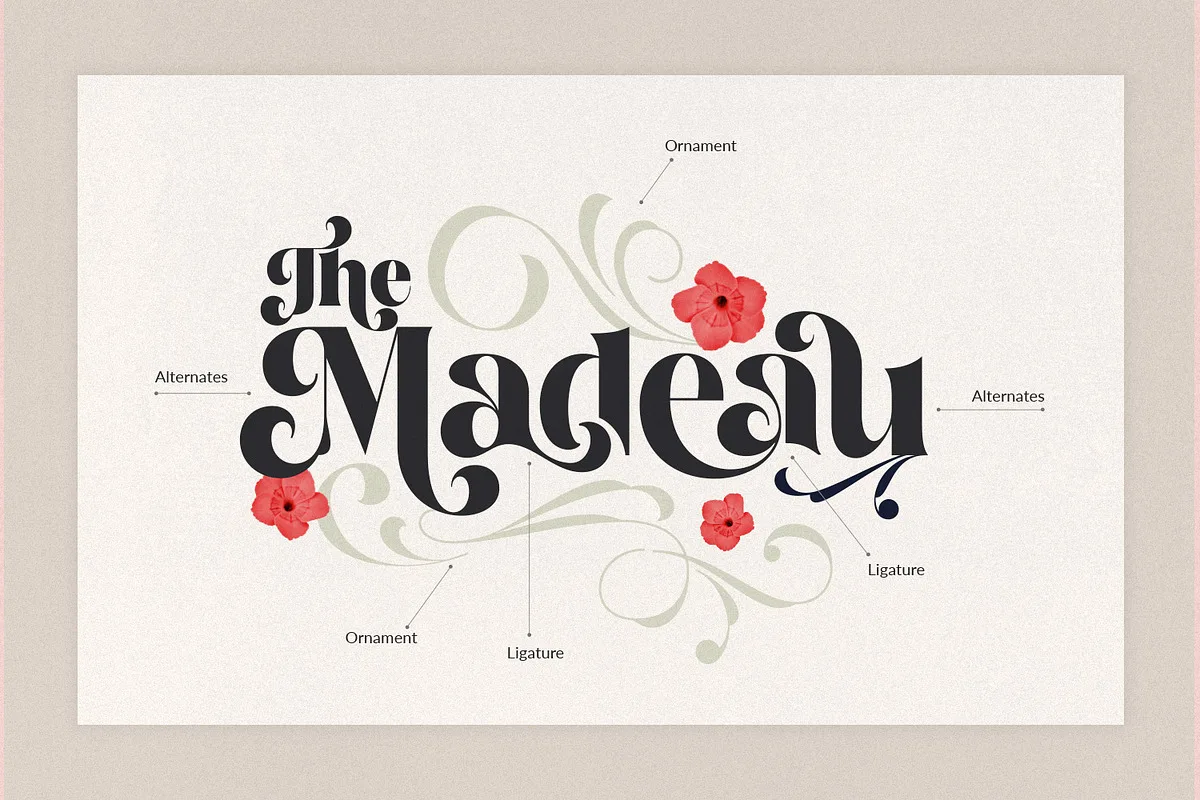 Losta Frida font used in a design mockup