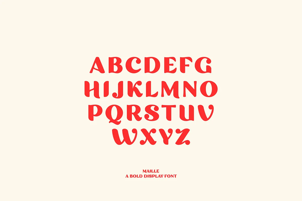 Maille font preview — sample text