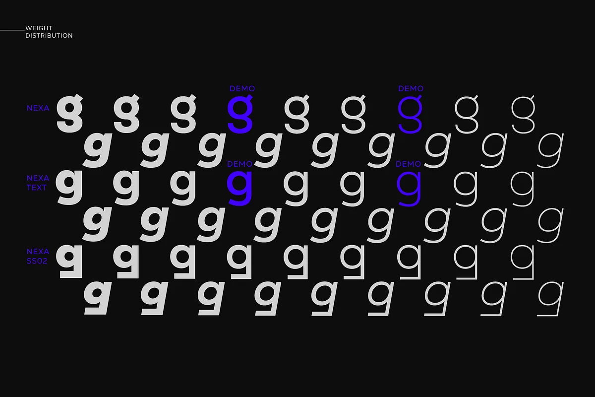 Nexa Font Nexa font style preview