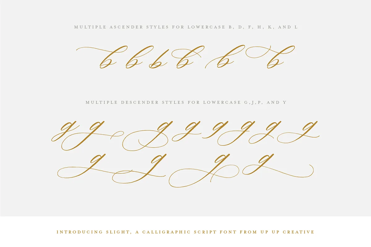 Slight font preview — sample text