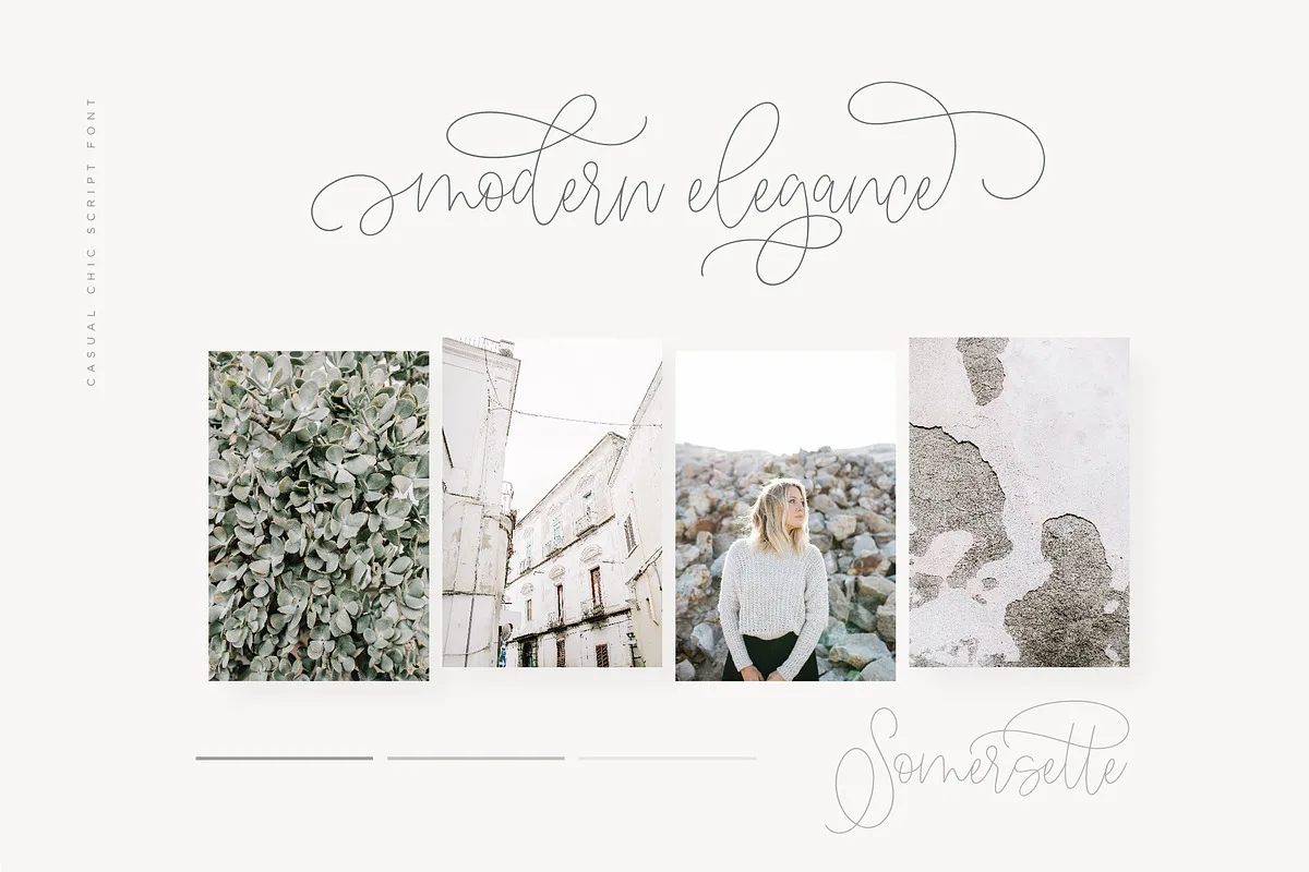 Somersette font used in a design mockup