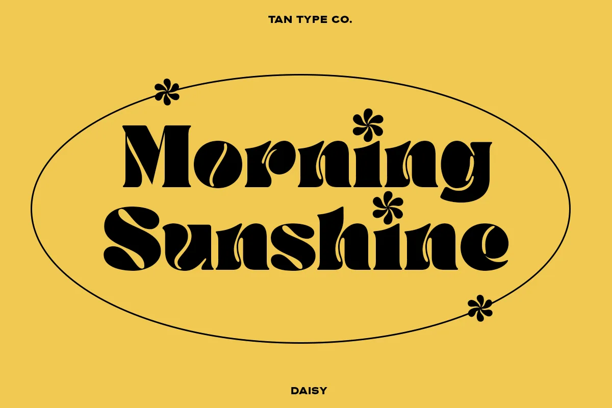 Tan Daisy Font Tan Daisy font preview — sample text
