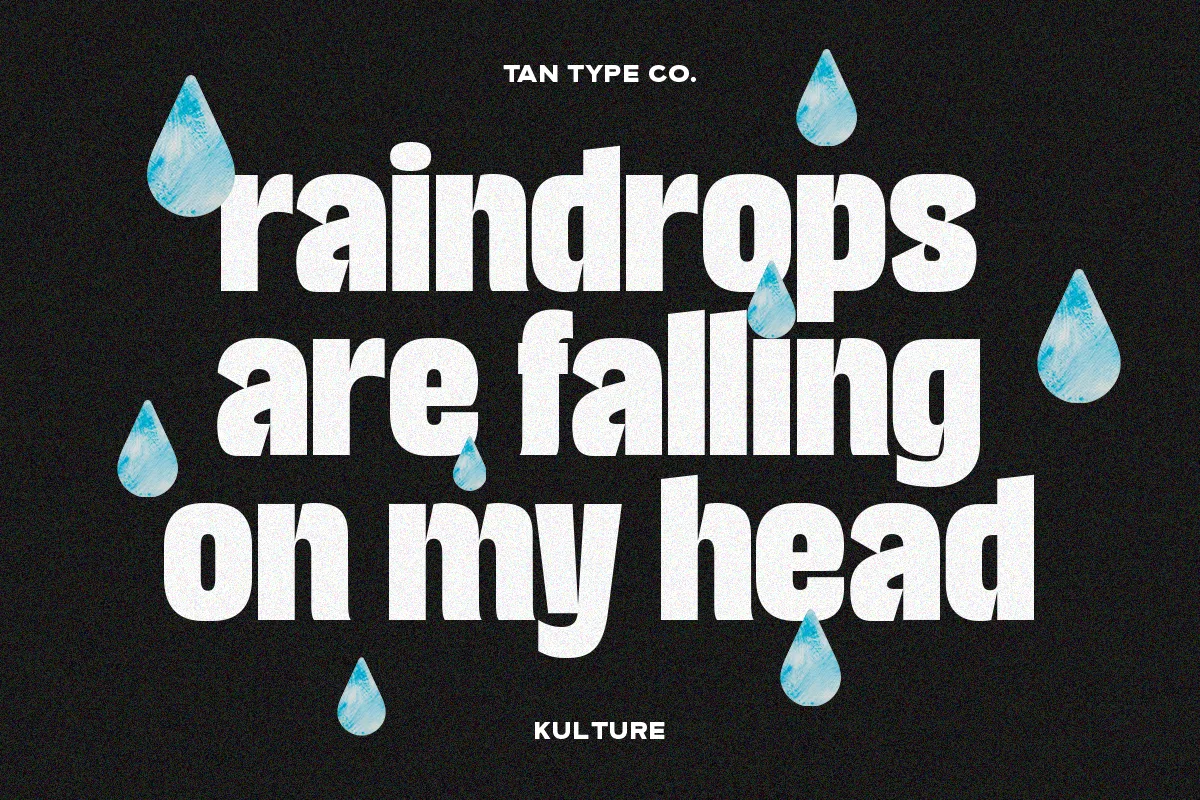 Tan Kulture Font Tan Kulture font alphabet, numbers and glyphs