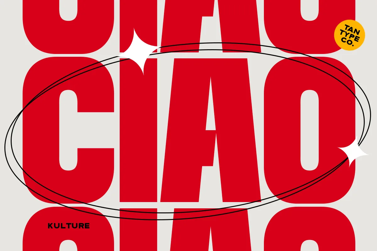 Tan Kulture Font Tan Kulture font detail preview