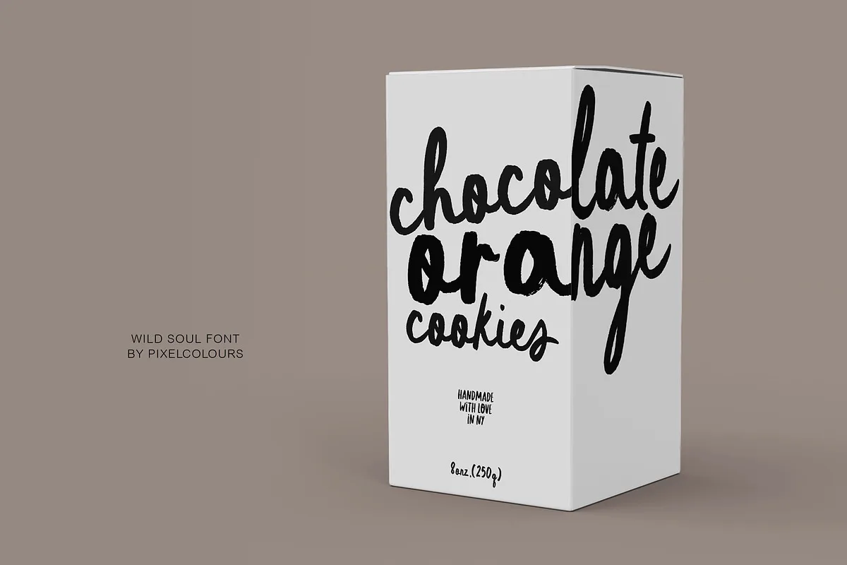 Wild Soul font alphabet, numbers and glyphs