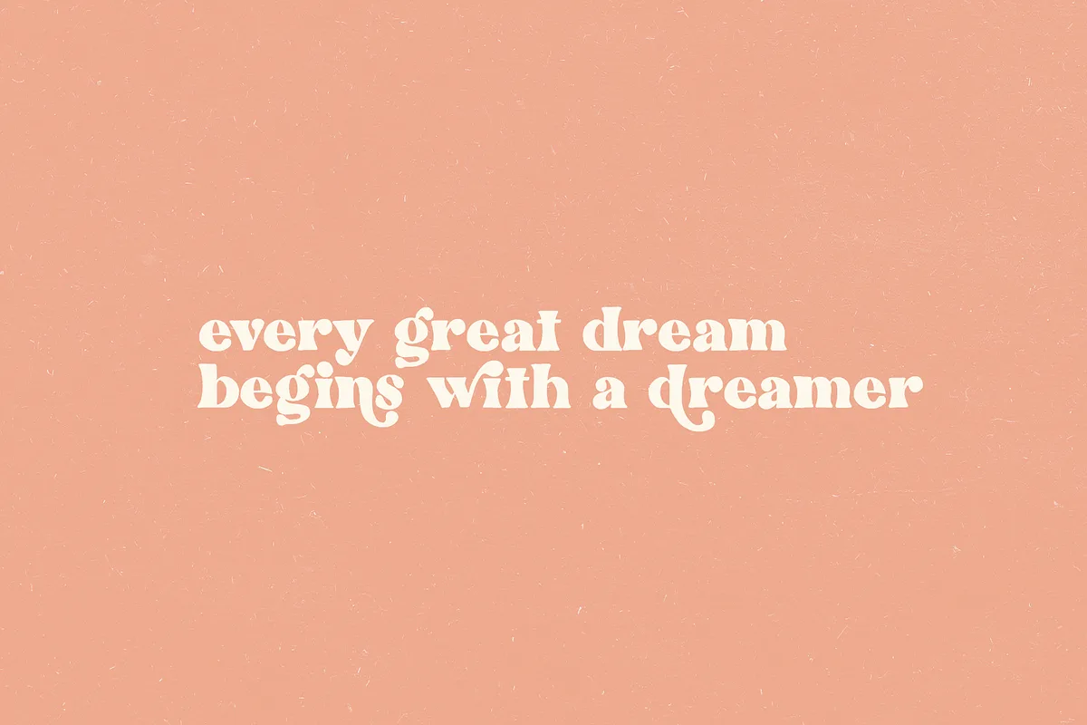 Wished font used in a design mockup