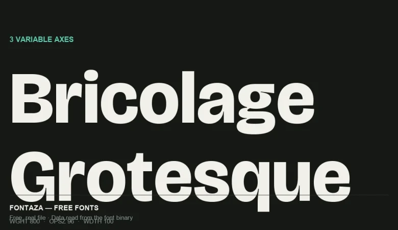 Bricolage Grotesque Font cover image
