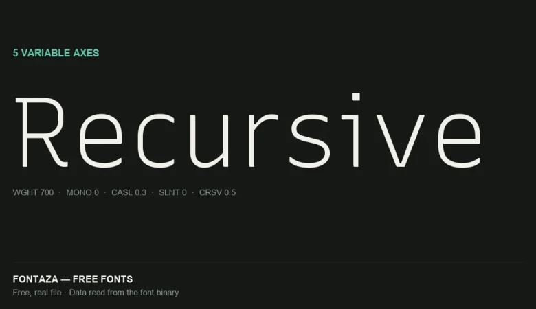 Recursive Font cover image